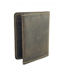 Men Handmade Bi-Fold Leather Wallet